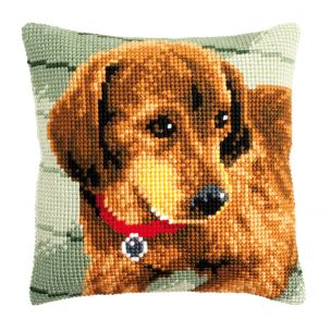 Printed Cross Stitch Cushion: Dachshund Vervaco PN-0148521