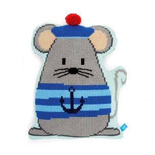 Cross Stitch Cushion: Shaped: Sailor Mouse Vervaco PN-0154849